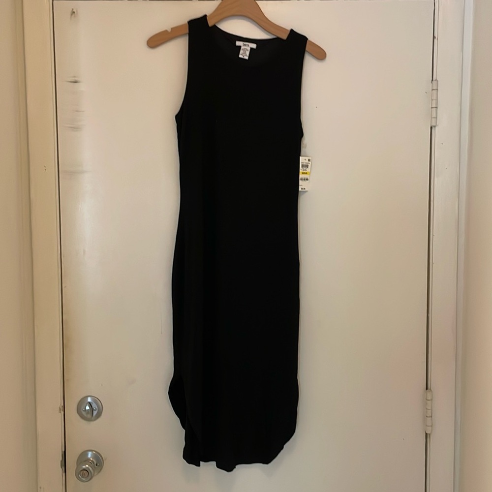 Black midi dress